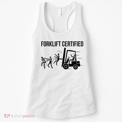 Funny Forklift Operator Forklift Certified Retro Vintage Women's Tank Top