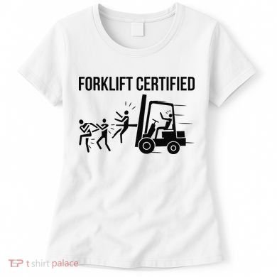 Funny Forklift Operator Forklift Certified Retro Vintage Women's T-Shirt