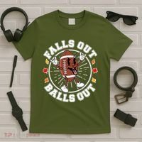 Funny Falls Out Balls Out Football Fall Season Sports Fan T-Shirt thumb 5