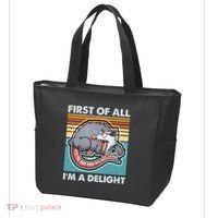 Funny First Of All Im A Delight Screaming Opossum Tote Bag thumb 3