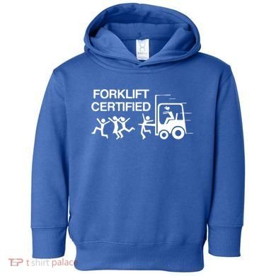 Funny Forklift Operator Forklift Certified Retro Vintage Toddler Hoodie