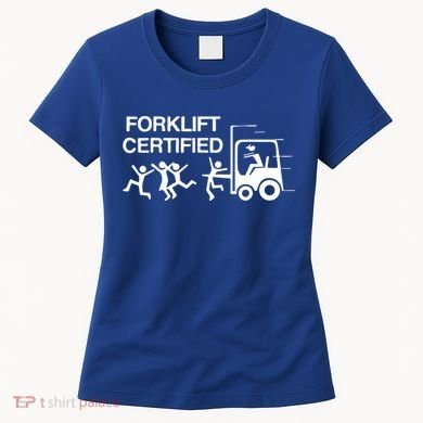 Funny Forklift Operator Forklift Certified Retro Vintage Women's T-Shirt
