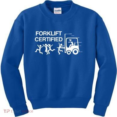 Funny Forklift Operator Forklift Certified Retro Vintage Kids Sweatshirt