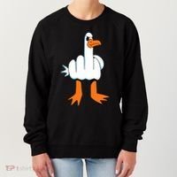 Funny Finger Of Disagree Swan Women's Sweatshirt thumb 0