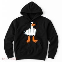 Funny Finger Of Disagree Swan Hoodie thumb 0