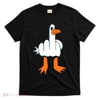 Funny Finger Of Disagree Swan T-Shirt thumb 0