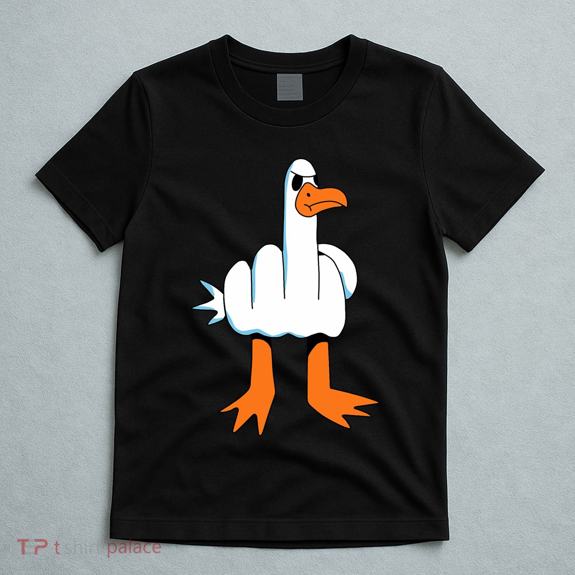 Funny Finger Of Disagree Swan T-Shirt