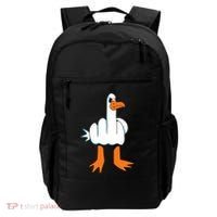 Funny Finger Of Disagree Swan Backpack thumb 0