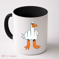 Funny Finger Of Disagree Swan Coffee Mug thumb 0