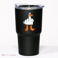 Funny Finger Of Disagree Swan Tumbler thumb 0