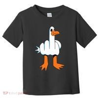 Funny Finger Of Disagree Swan Toddler T-Shirt thumb 0