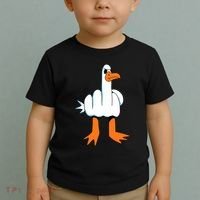 Funny Finger Of Disagree Swan Toddler T-Shirt thumb 2