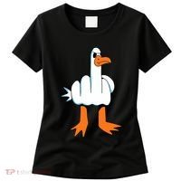 Funny Finger Of Disagree Swan Women's T-Shirt thumb 0