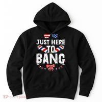 Funny Fourth Of July 4th Of July IM Just Here To Bang Hoodie thumb 0