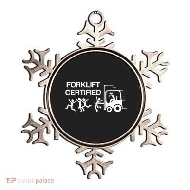 Funny Forklift Operator Forklift Certified Retro Vintage Ornament