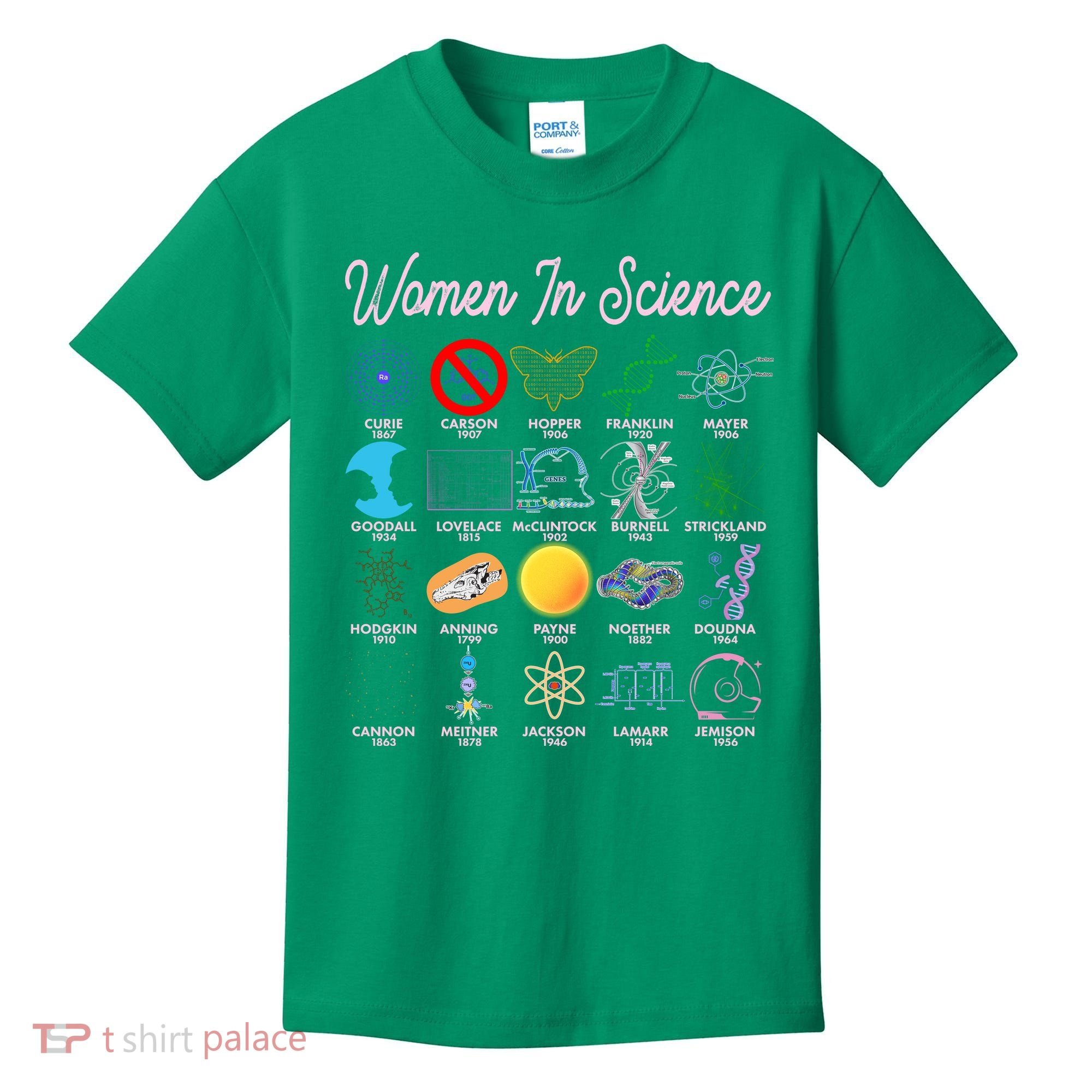 Famous Females Of Science Kids T-Shirt