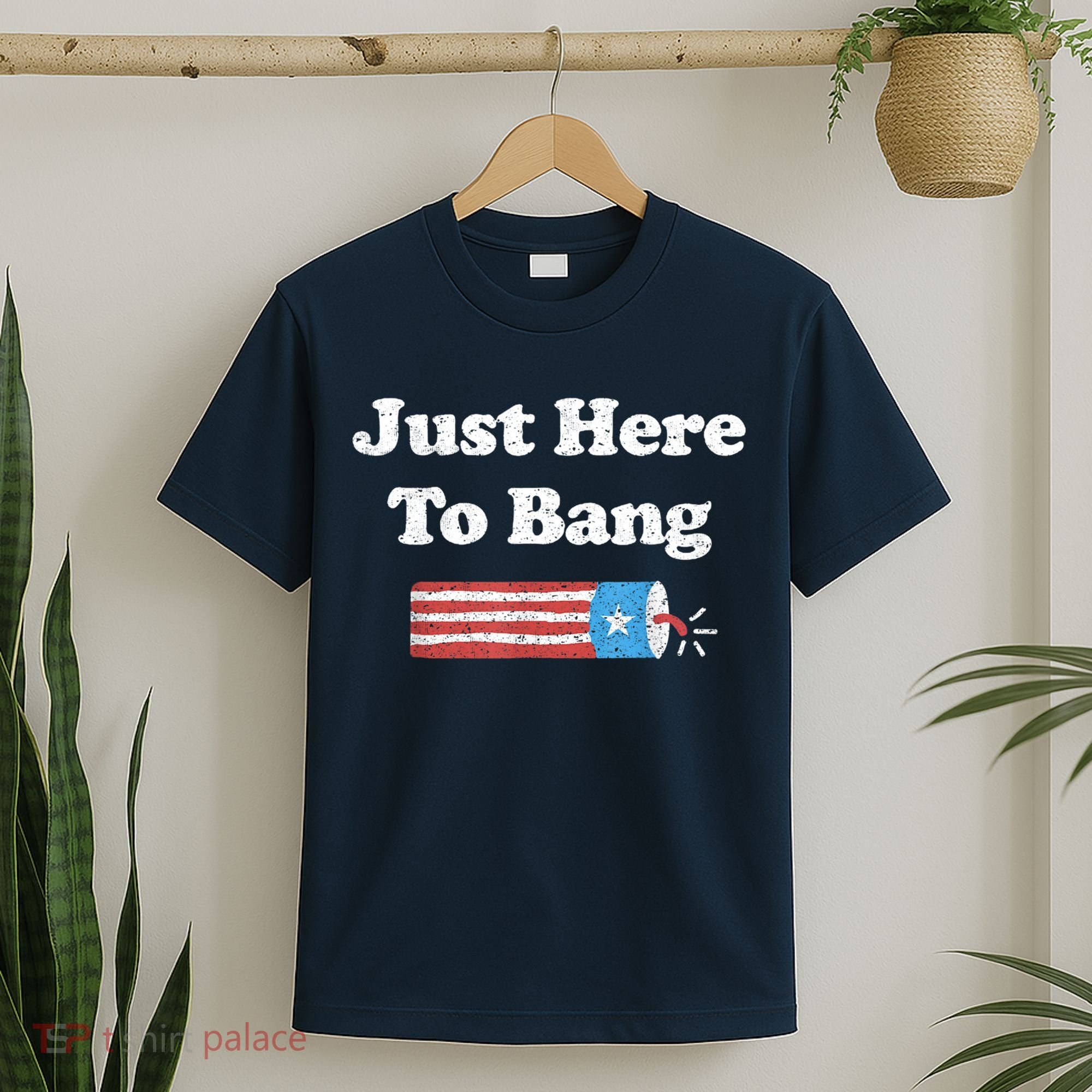Funny Fourth Of July 4th Of July I'm Just Here To Bang T-Shirt