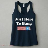 Funny Fourth Of July 4th Of July I'm Just Here To Bang Women's Tank Top thumb 3