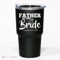 Funny Father Of The Bride Fatherly Love Dad Tumbler thumb 0