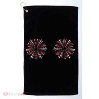 Funny Fourth Of July Fireworks Golf Towel thumb 0
