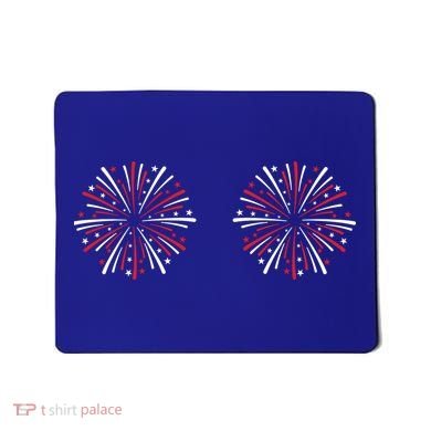 Funny Fourth Of July Fireworks Mousepad