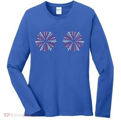 Funny Fourth Of July Fireworks Women's Long Sleeve Shirt