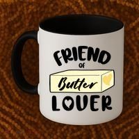 Funny Friend Of Butter Lover Matching Group Coffee Mug thumb 2