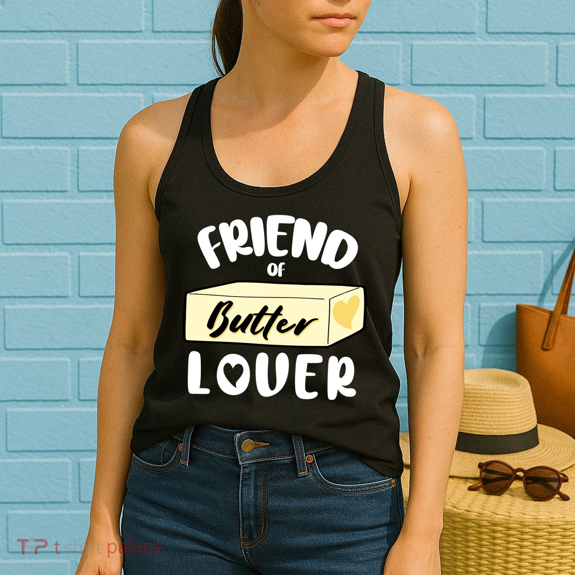 Funny Friend Of Butter Lover Matching Group Women's Tank Top