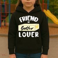 Funny Friend Of Butter Lover Matching Group Kids Hoodie thumb 3