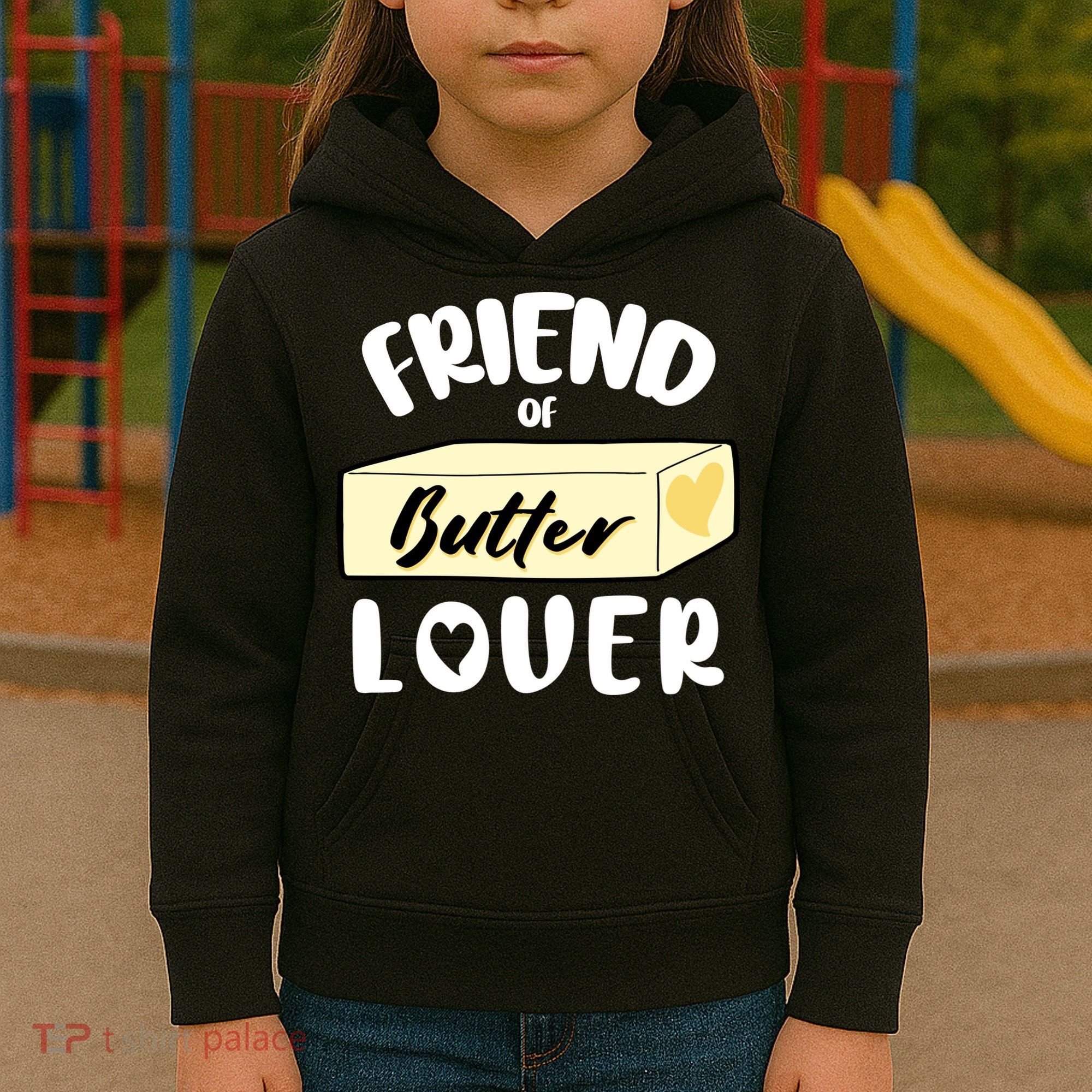 Funny Friend Of Butter Lover Matching Group Kids Hoodie