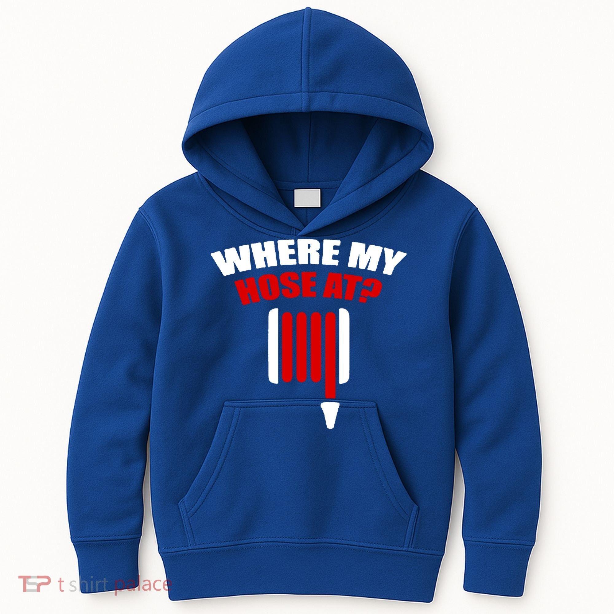 Funny Firefighter Plumber Where My Hose At Gift Kids Hoodie