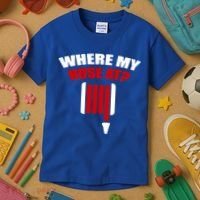 Funny Firefighter Plumber Where My Hose At Gift Kids T-Shirt thumb 3