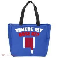 Funny Firefighter Plumber Where My Hose At Gift Tote Bag thumb 0