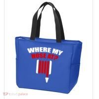 Funny Firefighter Plumber Where My Hose At Gift Tote Bag thumb 3