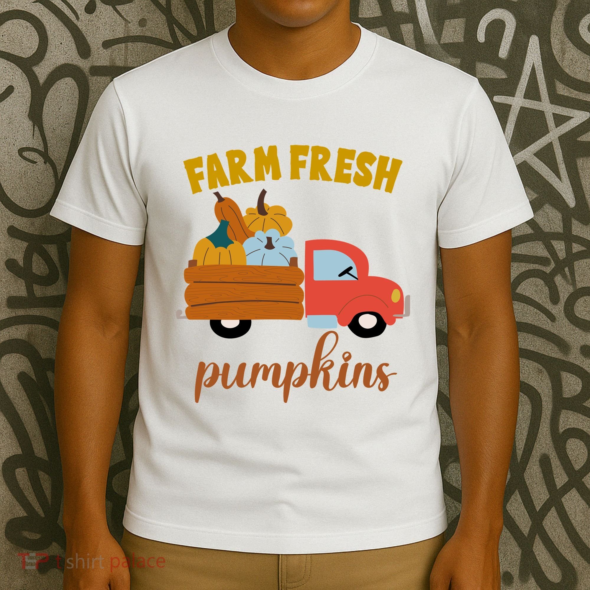Farm Fresh Pumpkins Fall Vintage Truck T-Shirt