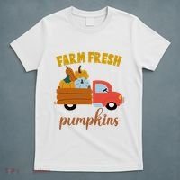 Farm Fresh Pumpkins Fall Vintage Truck T-Shirt thumb 5