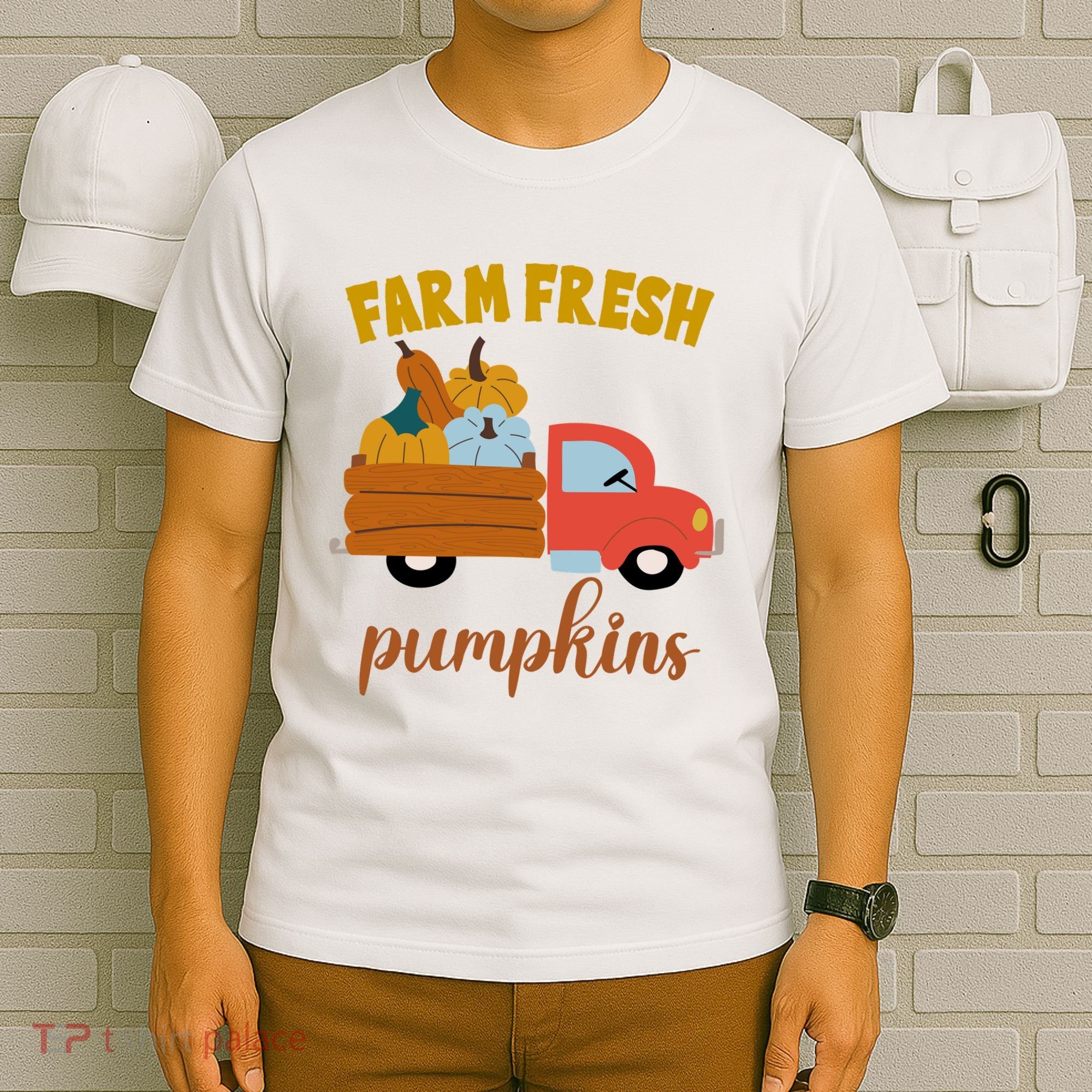Farm Fresh Pumpkins Fall Vintage Truck T-Shirt