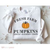 Fresh Farm Pumpkins Apples Hayrides Cider Sweatshirt thumb 2