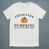 Fresh Farm Pumpkins Apples Hayrides Cider T-Shirt thumb 5