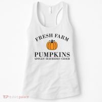 Fresh Farm Pumpkins Apples Hayrides Cider Women's Tank Top thumb 0