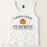 Fresh Farm Pumpkins Apples Hayrides Cider Tank Top thumb 2