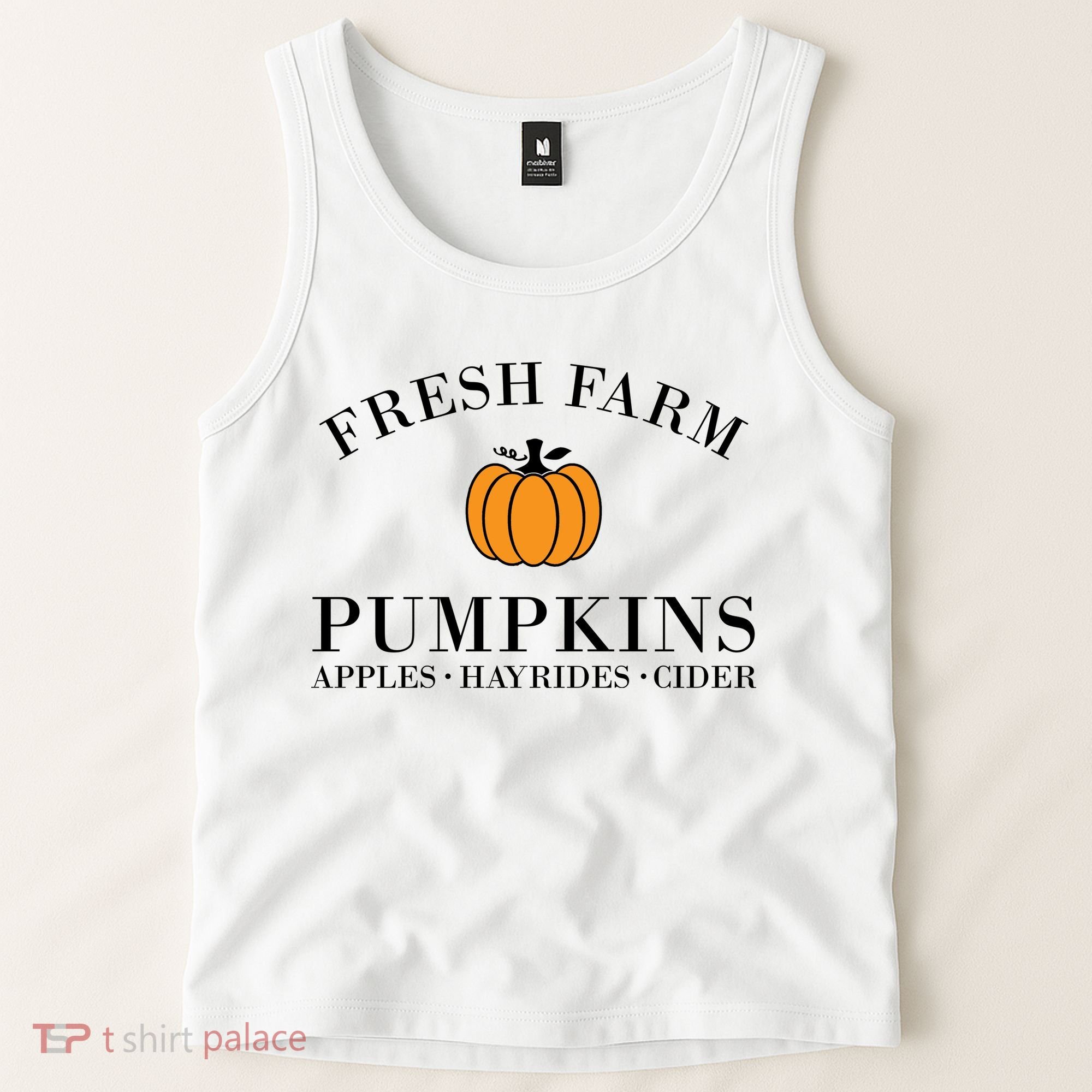 Fresh Farm Pumpkins Apples Hayrides Cider Tank Top
