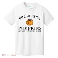 Fresh Farm Pumpkins Apples Hayrides Cider Kids T-Shirt thumb 0