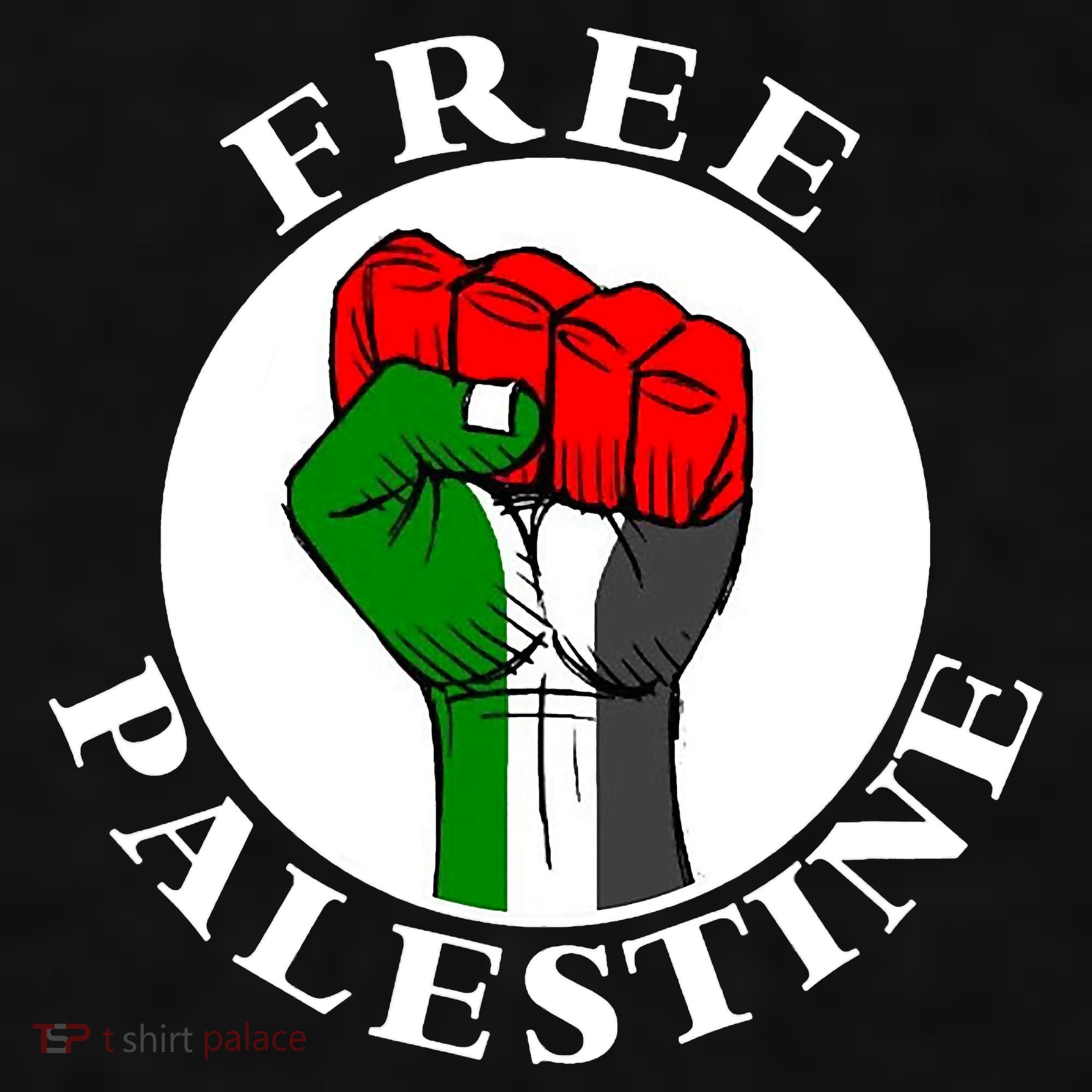 #Freepalestine Free Palestine Ladies PosiCharge Tri-Blend Wicking Tank