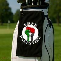 #Freepalestine Free Palestine Golf Towel thumb 2