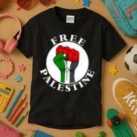 #Freepalestine Free Palestine Kids T-Shirt thumb 3