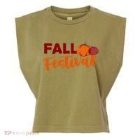 Fall Festival Pumpkin Halloween Garment-Dyed Women's Muscle Tee thumb 0