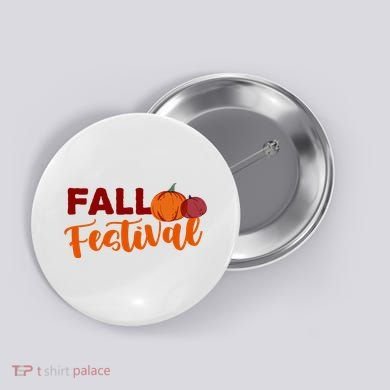 Fall Festival Pumpkin Halloween Button