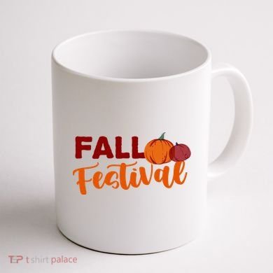 Fall Festival Pumpkin Halloween Coffee Mug back