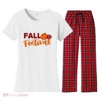 Fall Festival Pumpkin Halloween Women's Flannel Pajama Set thumb 0